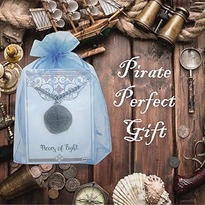 Amazon.com: Antique Finished Pieces of Eight Coin Necklace Pewter